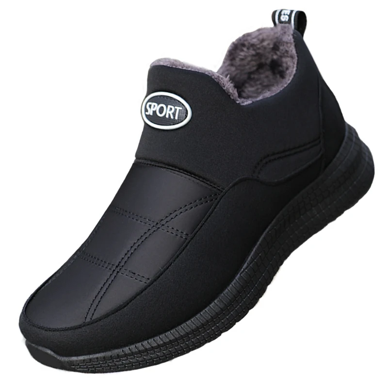 

Men's Shoes 2022 New Comfortable Keep Warm Winter Snow Boots Slip on Plush Fur Ankle Botas Men Boots Outdoor Zapatos De Hombre