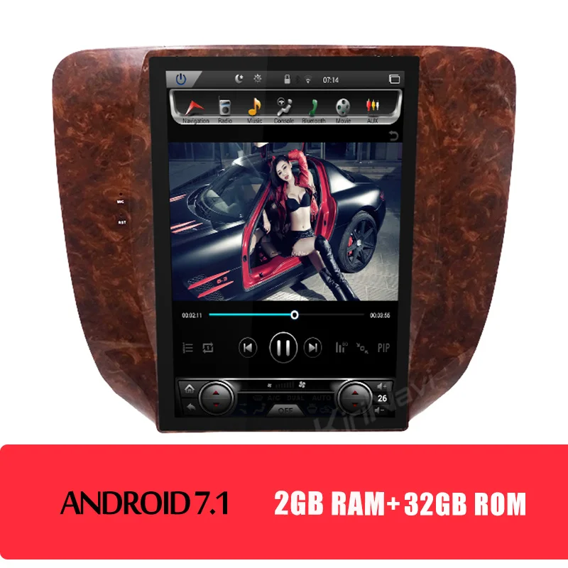 KiriNavi 12," Android 8,1 автомобильный радиоприемник dvd-плеер gps навигация для Chevrolet Silverado Suburban Avalanche GMC Sierra Yukon - Цвет: android car radio