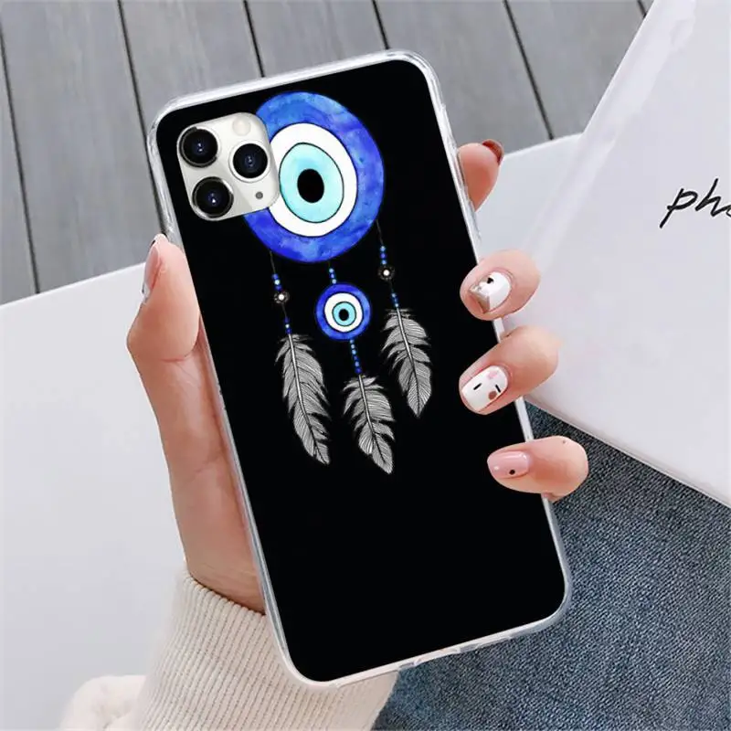 

Fashion Evil eye High Quality Phone Case For iphone 12 5 5s 5c se 6 6s 7 8 plus x xs xr 11 pro max mini
