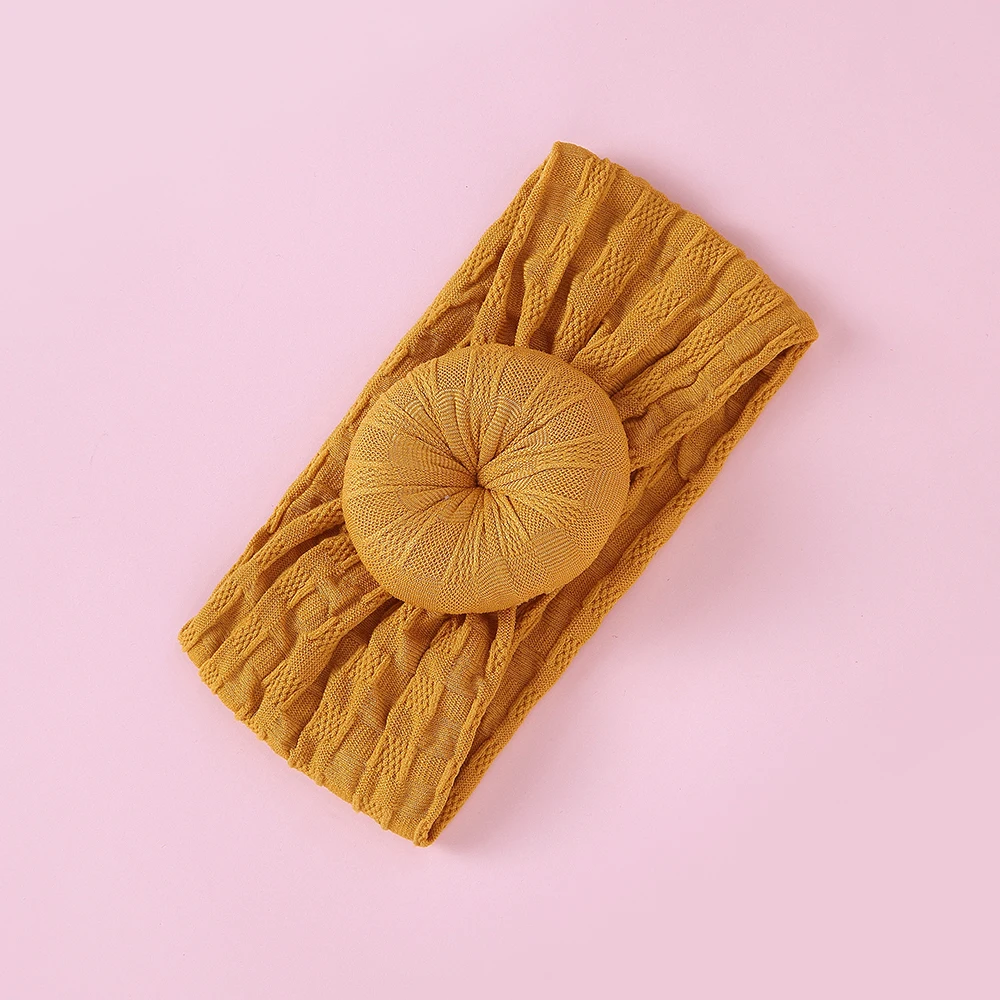 

Повязка на голову в горошек для новорожденных девочек