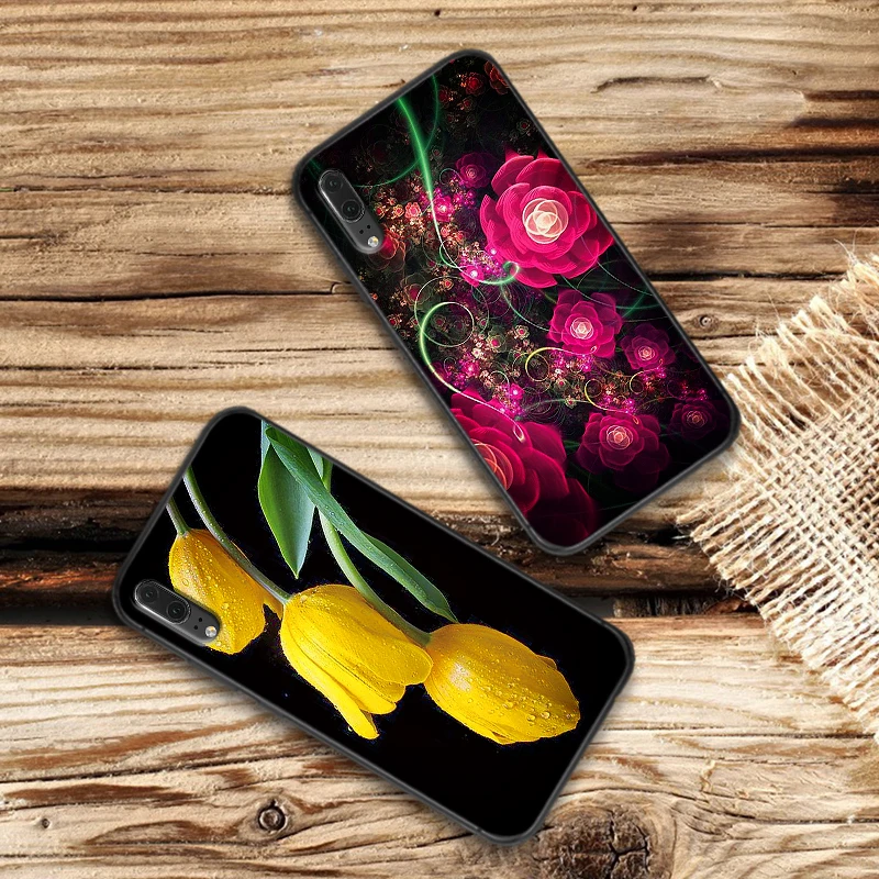 Сексуальные кружева Мандала Цветочные Мягкие силиконовые для huawei P30 Lite Pro P Smart 2016