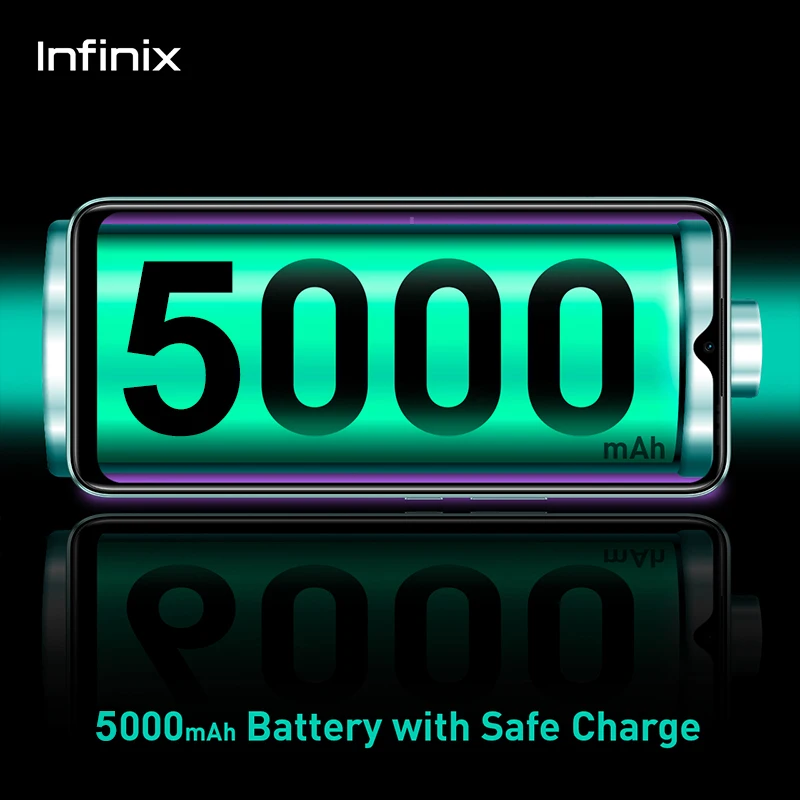 Новая глобальная версия Infinix Горячая 10S NFC 4 ГБ/64 Гб 128 Смартфон 6 82 ''HD + Дисплей 5000