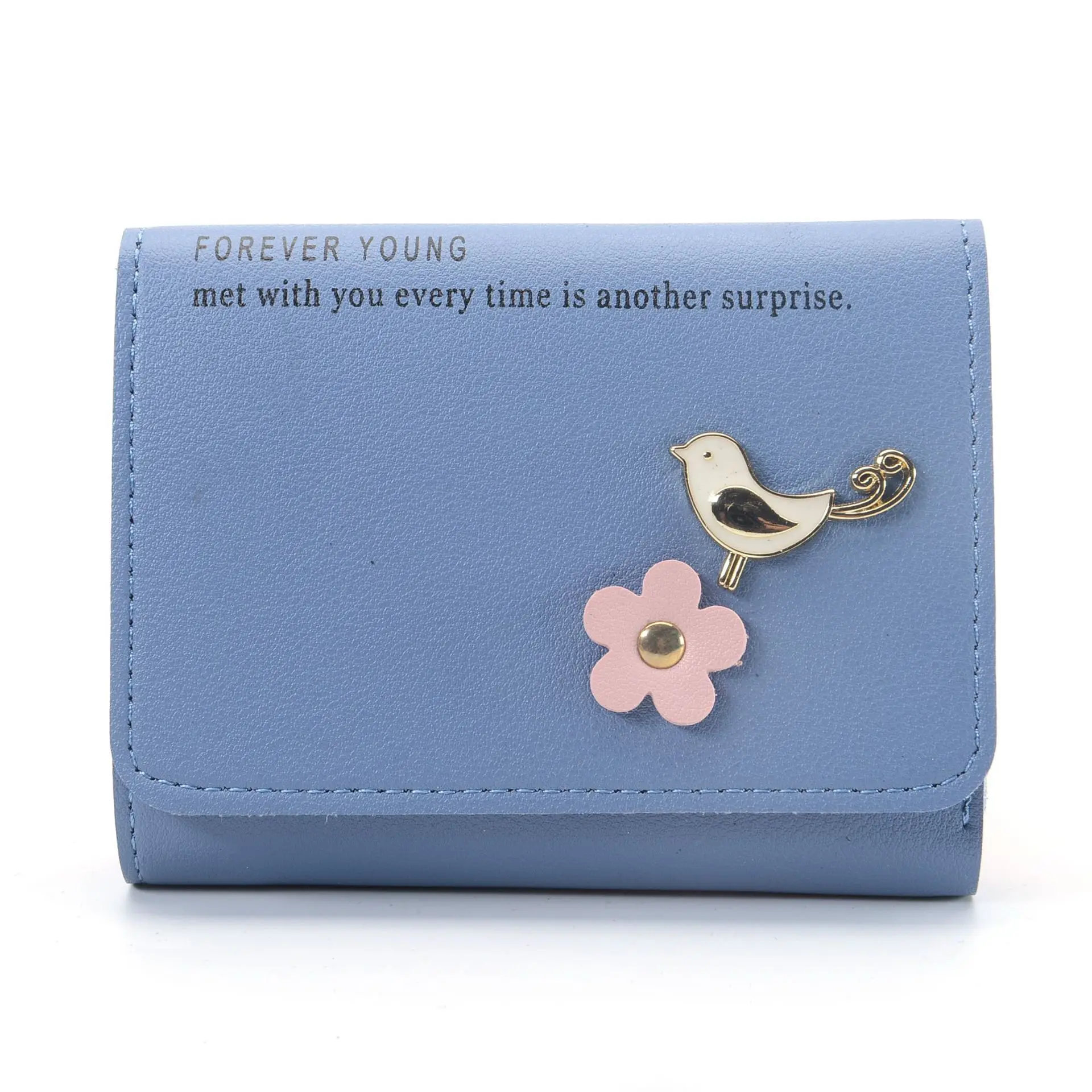 

2020 Real Passcard Pocket New Arrival Wallets Women Multi-function High Quality Small Wallet Purse Short Clutch Pu Solid Casual