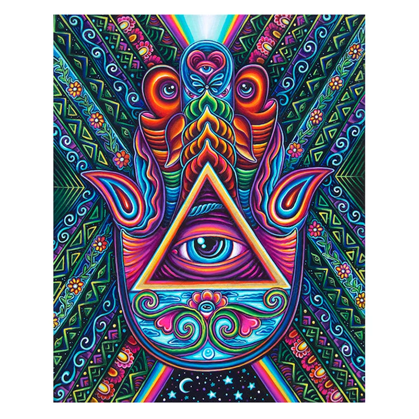

5D DIY Full Round/Square Diamond Painting Hamsa Hand 3D Embroidery Cross Stitch Rhinestone Mosaic Home Decor Wall Stickers