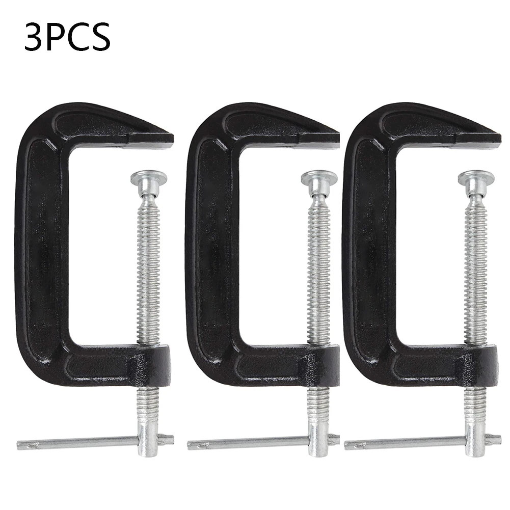 

G Clamp Heavy Duty Steel Holder C Clamp For Industrial Woodworking Building Welding Automotive Woodwork Metal Clamping 3Pcs/Set