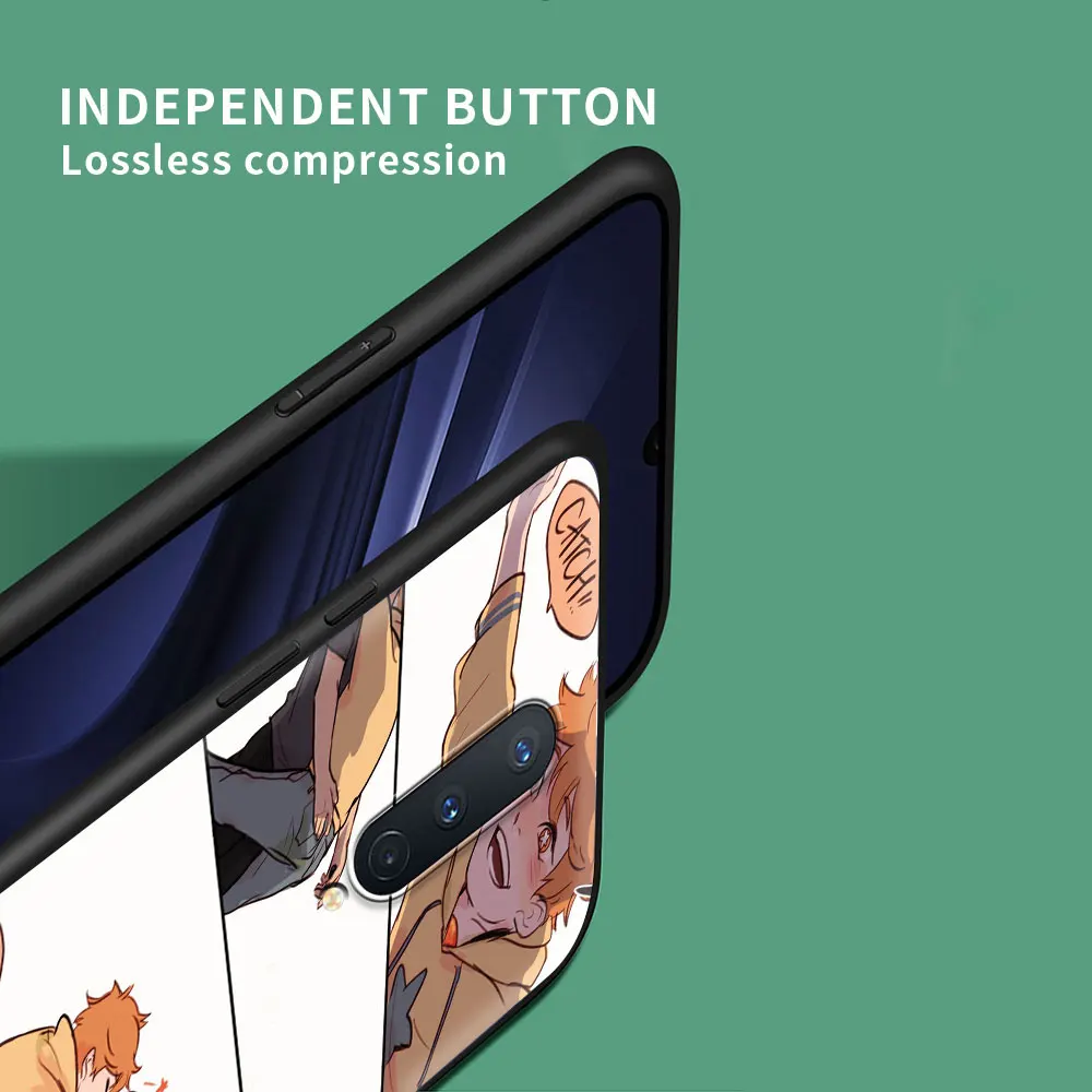 

Black Softshell for Oneplus Nord N100 N10 5G Oya Haikyuu Silicone Cellphone Guscio For ONEPLUS 8t 7t 8 7 Pro Z TPU Bumper Case