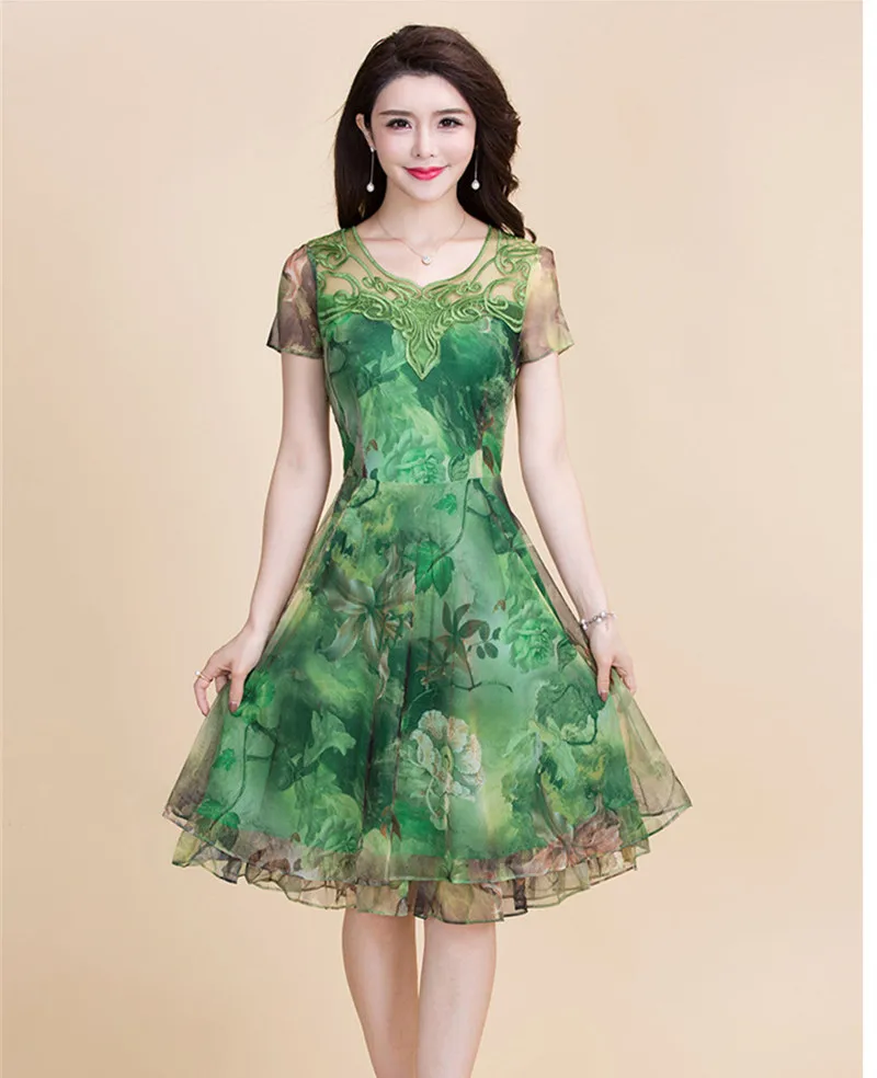 2020 летнее шифоновое платье с цветочным рисунком женское элегантное винтажное