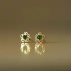 Оригинальный дизайн ручной работы, зеленый цветок персика, халцедон, роскошный очаровательный женский бренд, серебряные ювелирные изделия