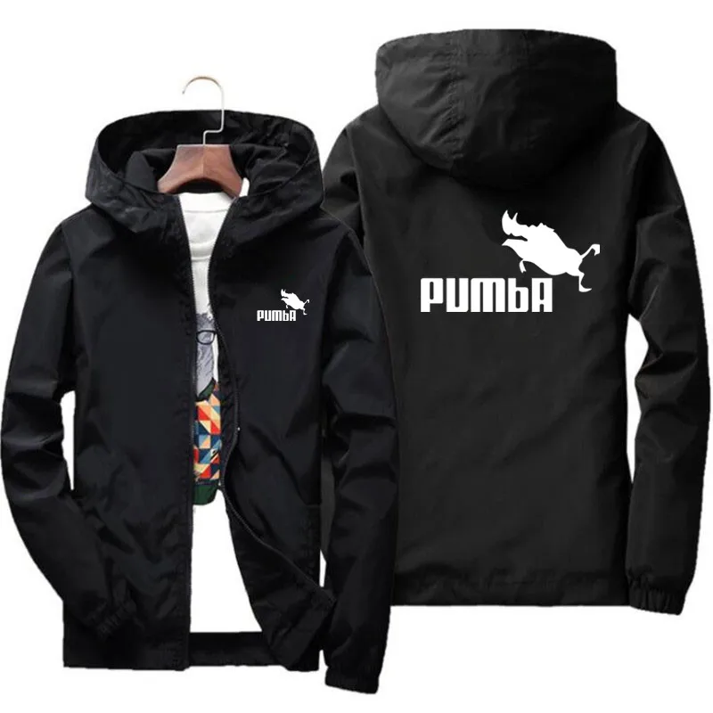 

Spring / summer 2021 new Pumba men's jacket Street jacket with Hoodie zipper men's jacket sports and super casual ja