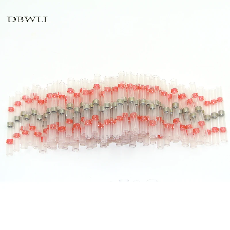 20 шт. термоусадочные клеммы для пайки изолированные водонепроницаемые стыковые