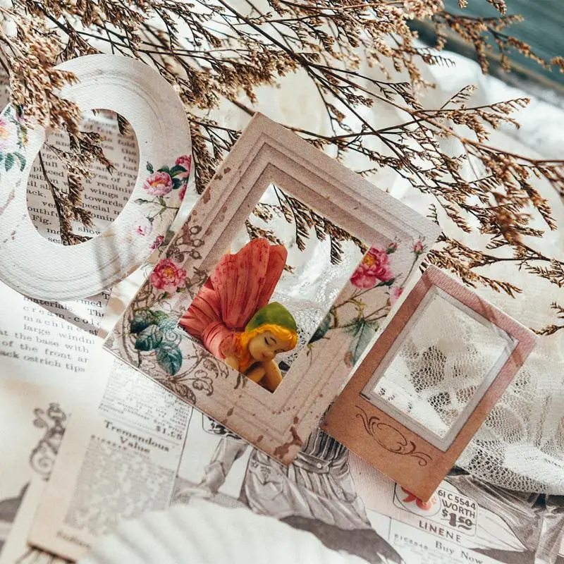Винтажный фотоальбом Junk Journal наклейка для украшения границы Подарочная