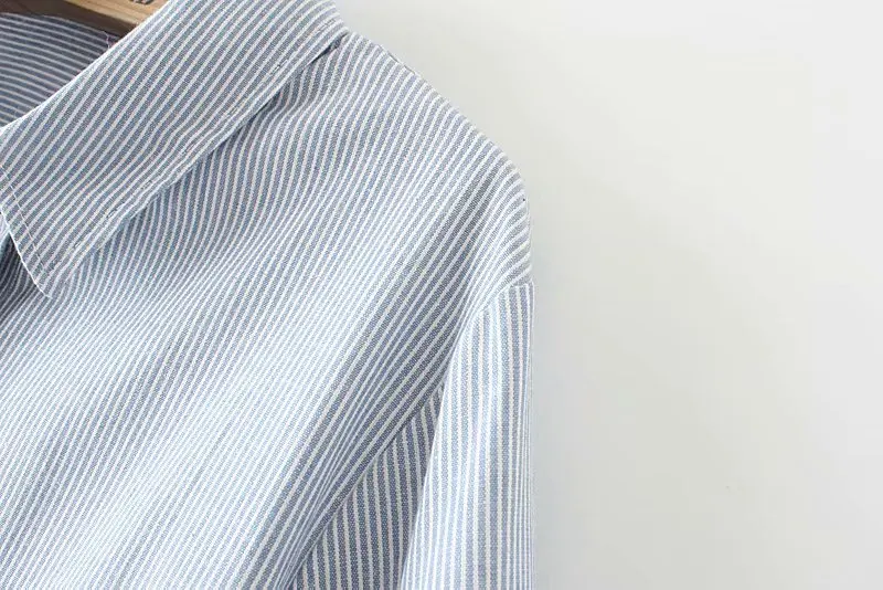 Блузка женская из хлопка и льна с длинным рукавом вышивкой|Блузки| |