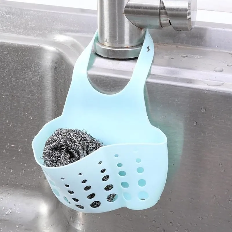 

1pcs Sponge Holder Dish Cloth Storage Rack For Sponge The Holder Home Rack Kitchen Portable In Sponge Hanging Sink Holder S U0R8