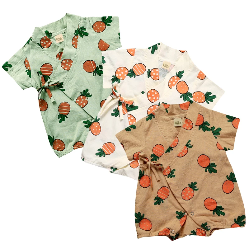 Халат-кимоно для новорожденных девочек и мальчиков с мультяшным принтом