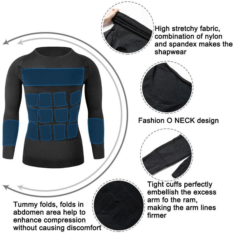 Мужской корсет для похудения мужской живот корректор сжигание жира на груди