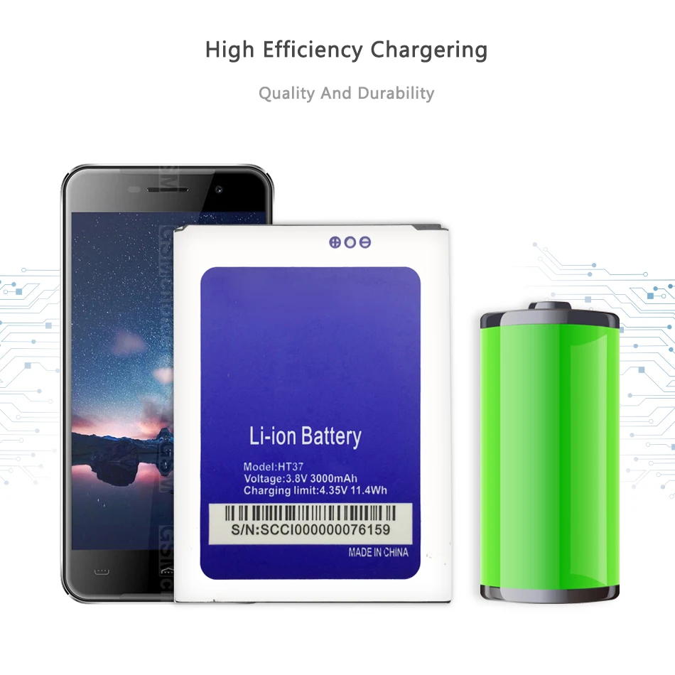

Battery For Homtom HT37 HT37 pro Mobile Phone Batteries