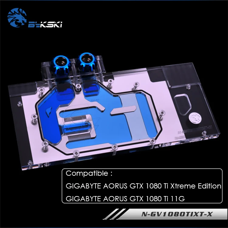 Водяной блок Bykski GPU для GIGABYTE AORUS GTX 1080 Ti Xtreme Edition/AORUS 11G охлаждение VGA N GV1080TIXT X|Кулеры и - Фото №1