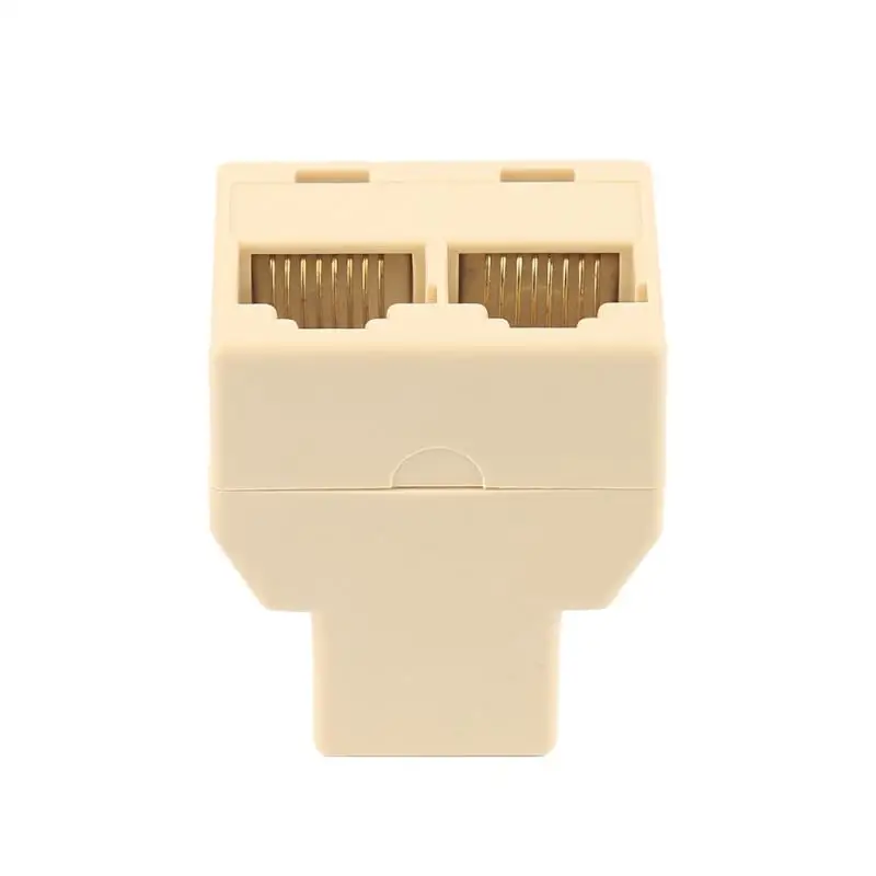 

1pc Protable Mini RJ45 CAT5 6 Splitter Adapter Port 1 To 2 Socket For PC Laptop Cable Connector Adapter Computer Accessories