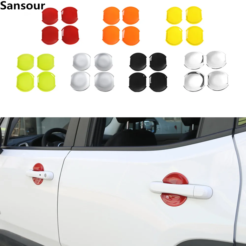 Sansour ABS Автомобильная дверная ручка чаша декоративная крышка отделка наклейки