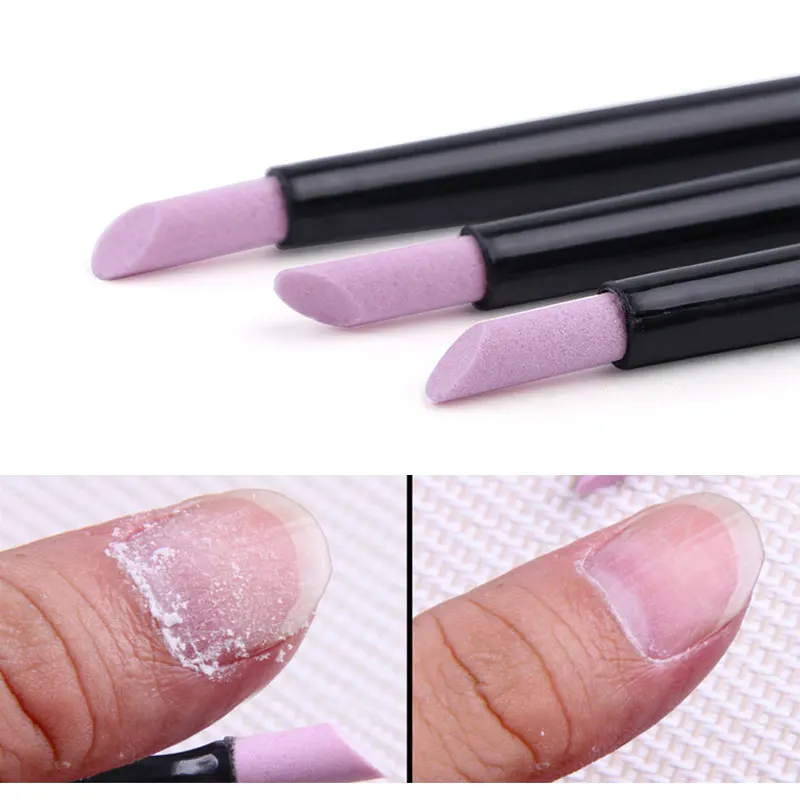 Профессиональный Маникюрный Инструмент Черный Кварцевые головы скрабы камень