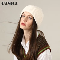 2022 winter knitted hats for women black beanie hat mens hats women beanies for ladies skullcap solid wool acrylic knitted caps