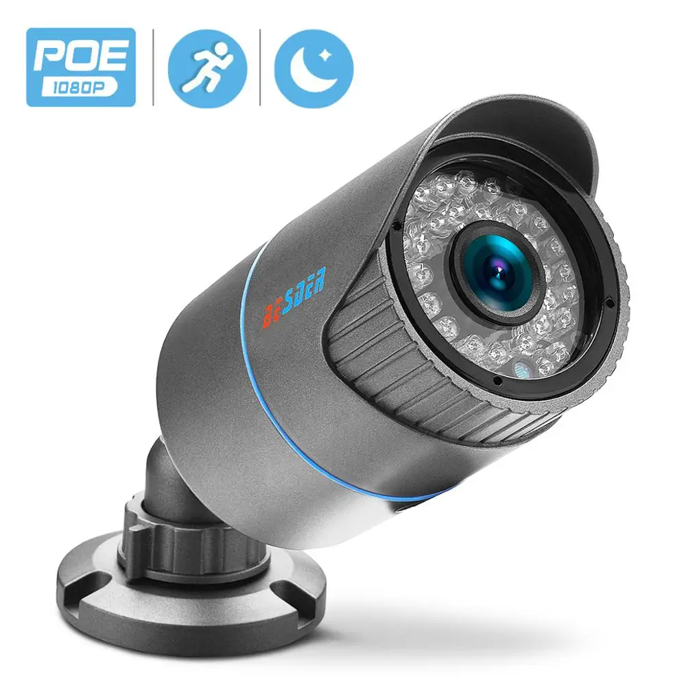 BESDER HD 1080P наружная Водонепроницаемая цилиндрическая ip камера домашняя