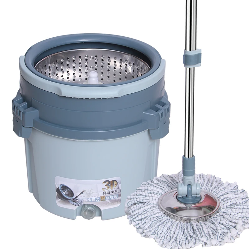 

Good God drag automatic rotary mop bar universal single barrel household dry free hand-washed cylinder double drive b