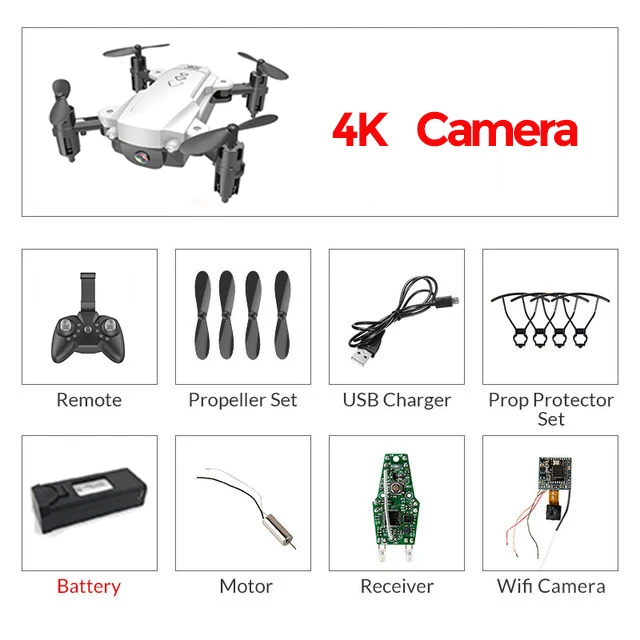RC WiFi FPV дроны 4K широкоугольная камера RC вертолет 1080P HD камера Квадрокоптер самолет Квадрокоптер воздушная видео VS M69G E58 - Цвет: White 4K
