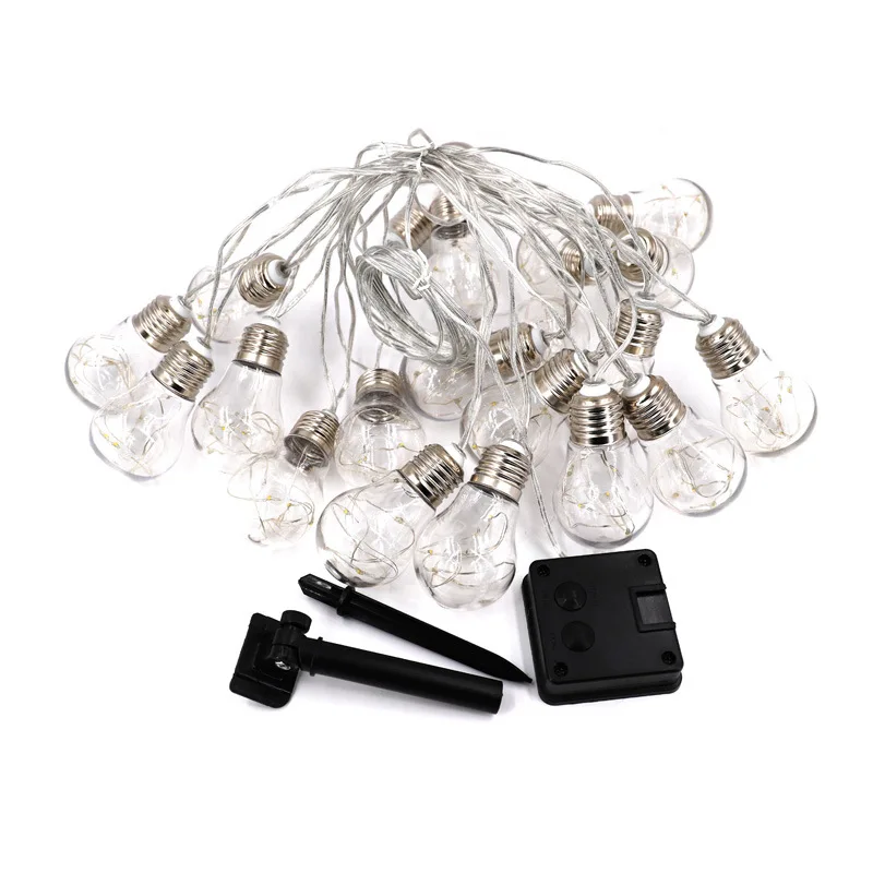 

LED Solar Bulbs String Fairy Lights Outdoor Lamp 10/20 Decoration Garden Waterproof Ball String Christmas Garland Decor LED Lamp