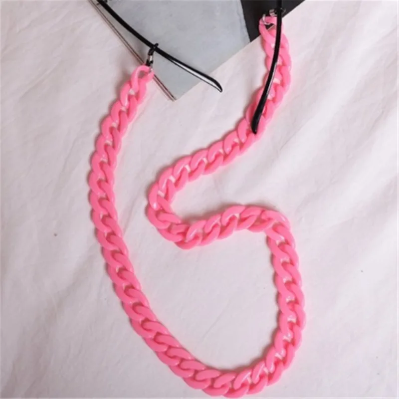 Модная акриловая яркая цепочка для очков чтения женщин шнуры бисерный шнурок