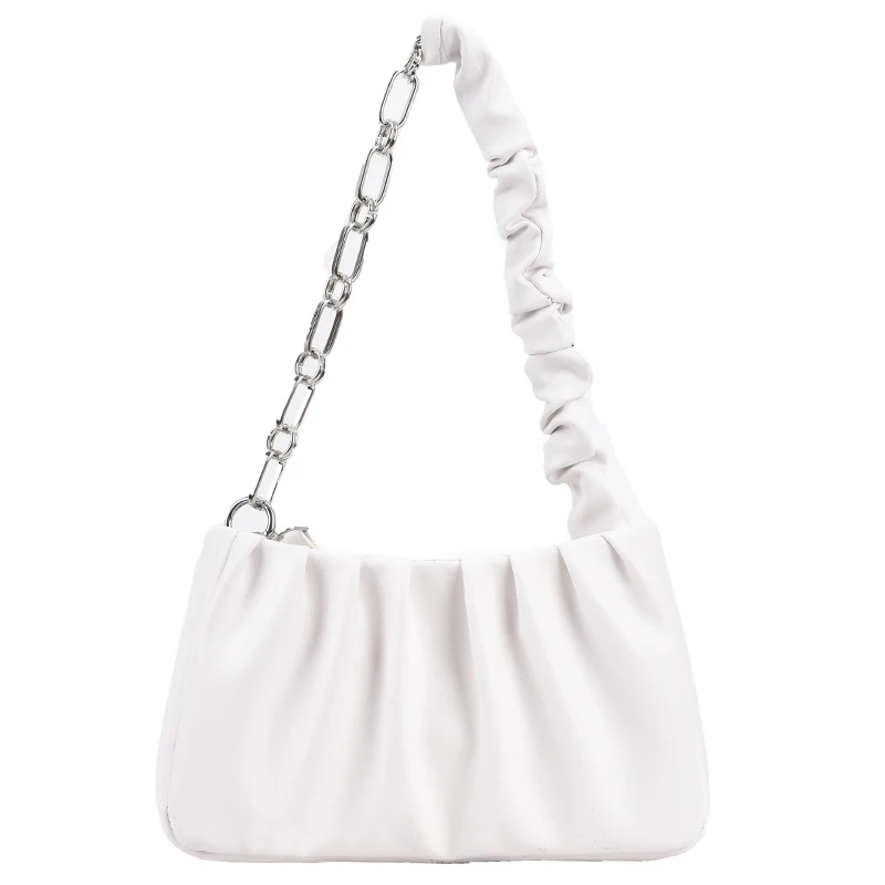 

Niche Design High-end Handbags All-match 2021 New Fold Messenger Bag Square Bag Cloud Bag Underarm Bag Shoulder Bag Width: 25cm