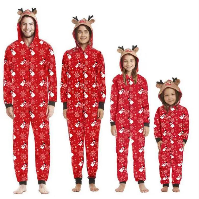 

Christmas Family Matching Clothes Pajamas Set New Year Costume Mother Daughter Sleepwear Family Outfit Kid Baby Nightwear