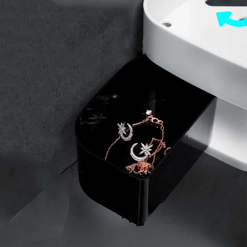 

Bathroom shelf Punch-free rotating Wall Shelf Toilet Plastic storage rack Strong load-bearing Organizer Shower Storage Rack