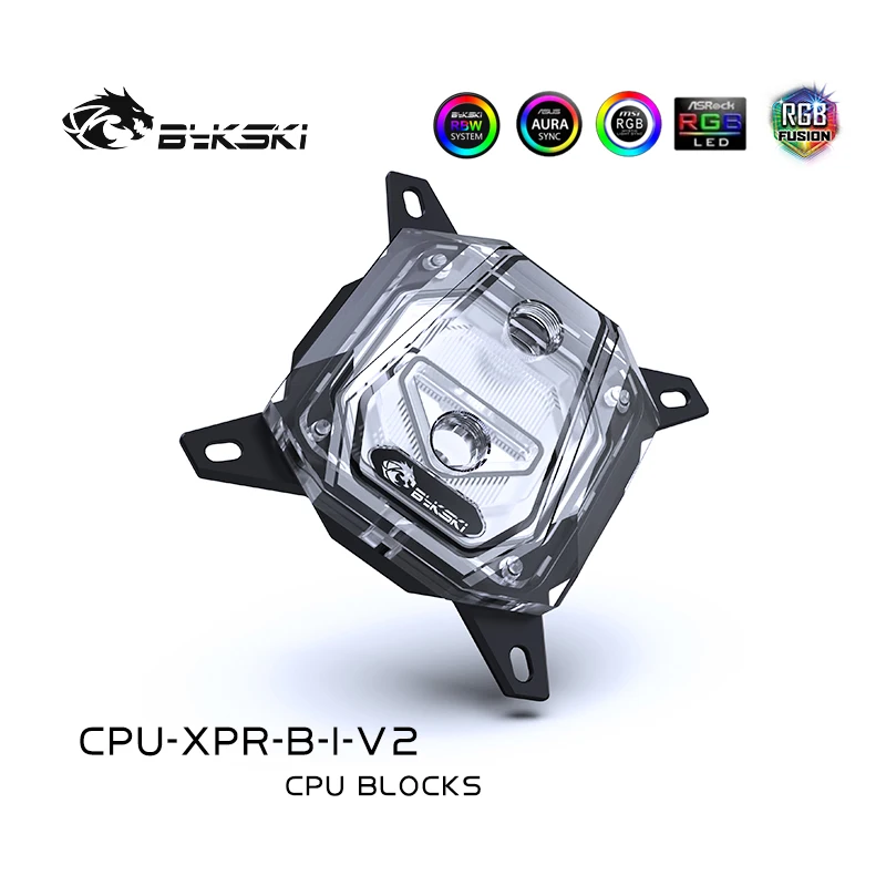 

Bykski CPU-XPR-B-I-V2 CPU cooler Компьютер, водяной Охлаждение процессора water block для Intel 1151 115x2011 прозрачная акриловая