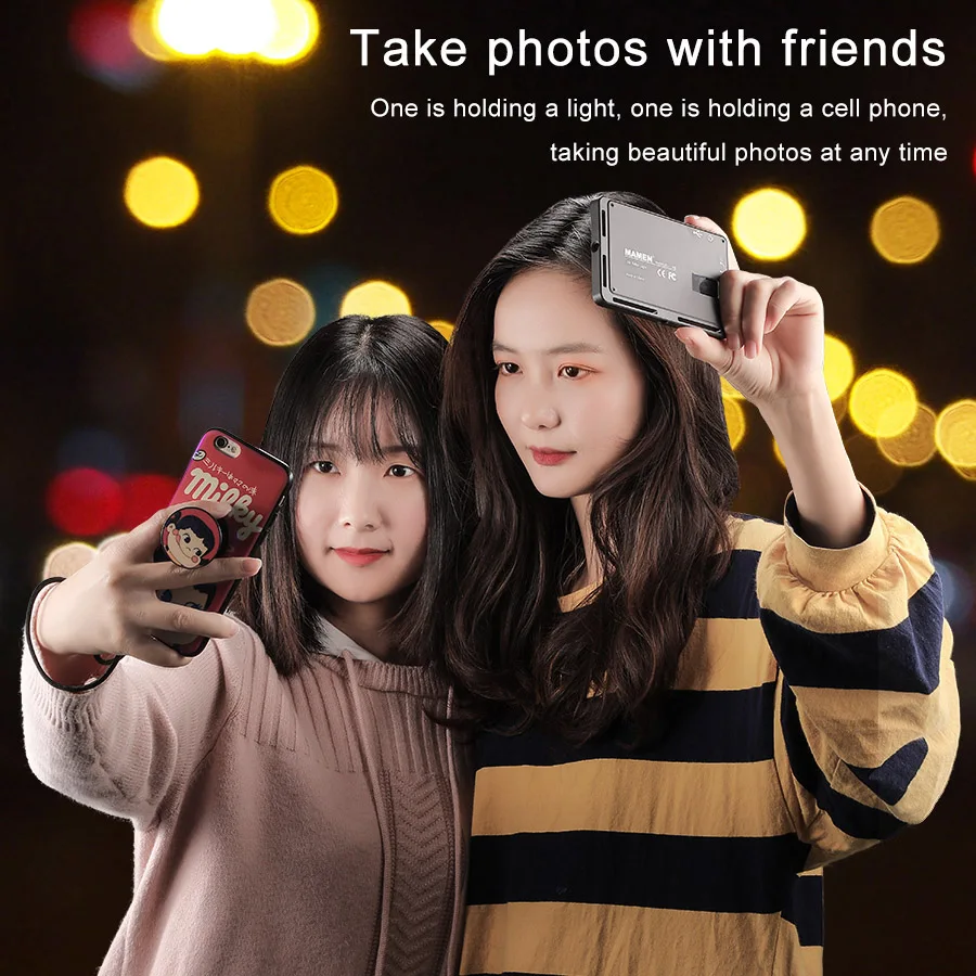 MAMEN светодиодный светильник для видео с регулируемой яркостью освещение