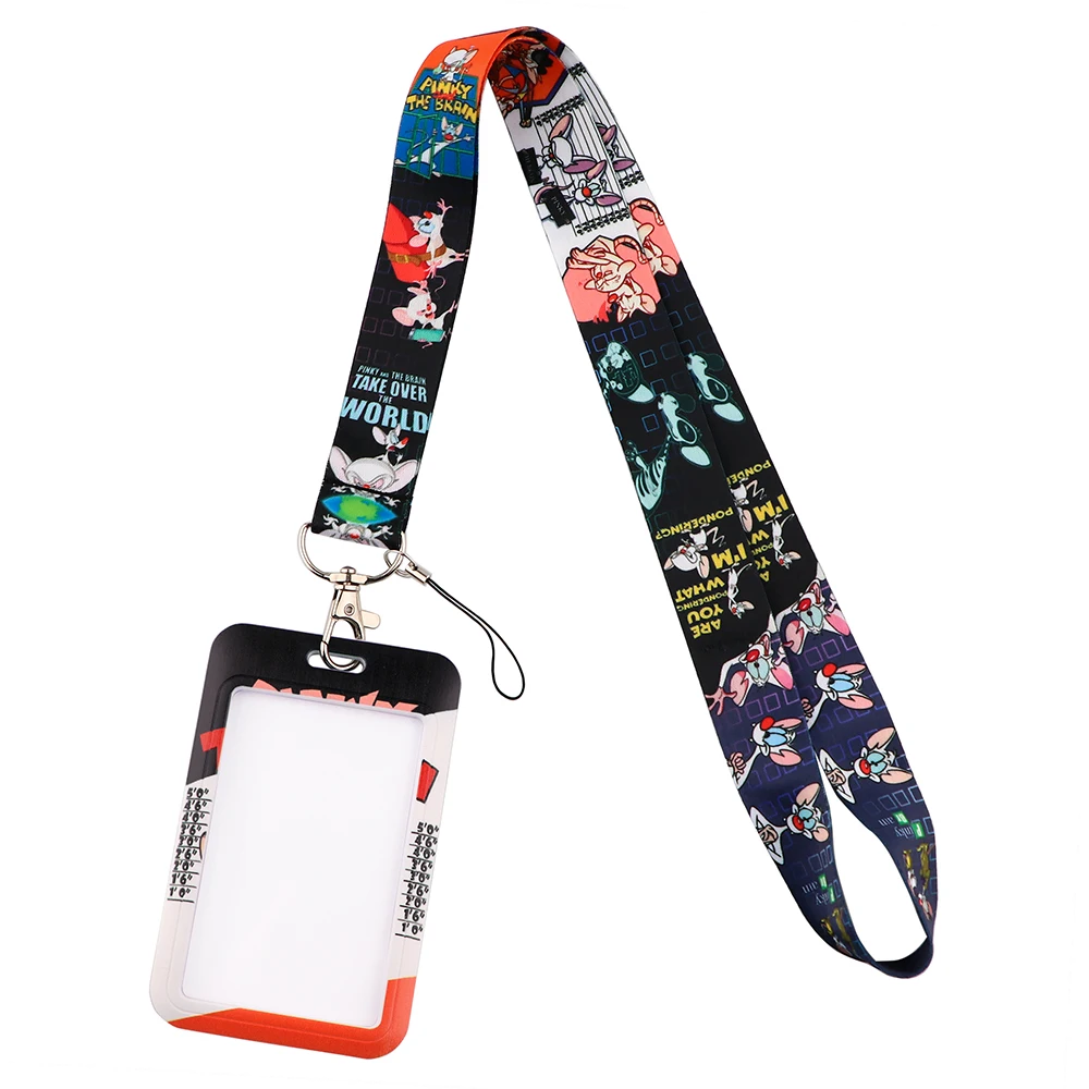 CB1126 Mouse Cartoon Funny Neck Strap Lanyards for Key ID Card Gym Cell Phone Strap USB Badge Holder Rope Pendant Key Chain Gift