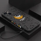 Чехол для телефона астронавт с ремешком на руку для iPhone 13, 12, 11 Pro Max, X, XR, XS, 8, 7 Plus, противоударный милый мягкий бампер из жидкого силикона