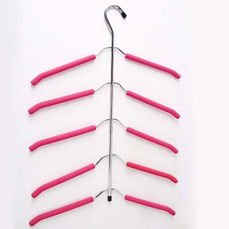 

Multilayer Stainless Steel Closet Organizer for Clothes Rack Wardrobe Laundry Drying Hangers for Pants Home Storage