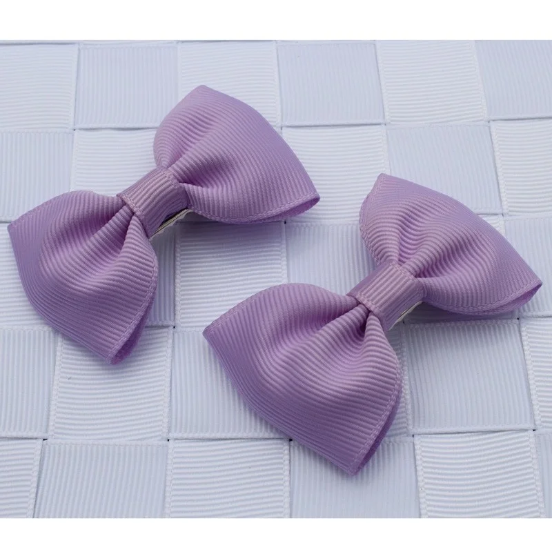 

fashion girl solid mini hair ribbon bows hairclip headwear hairgrip barrettes accessories hot sale clips