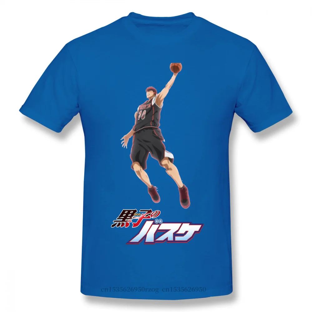 

Men Kuroko No Basket Sports Anime Series Black T-Shirt Kagami In The Zone Pure Cotton Tees Harajuku TShirt