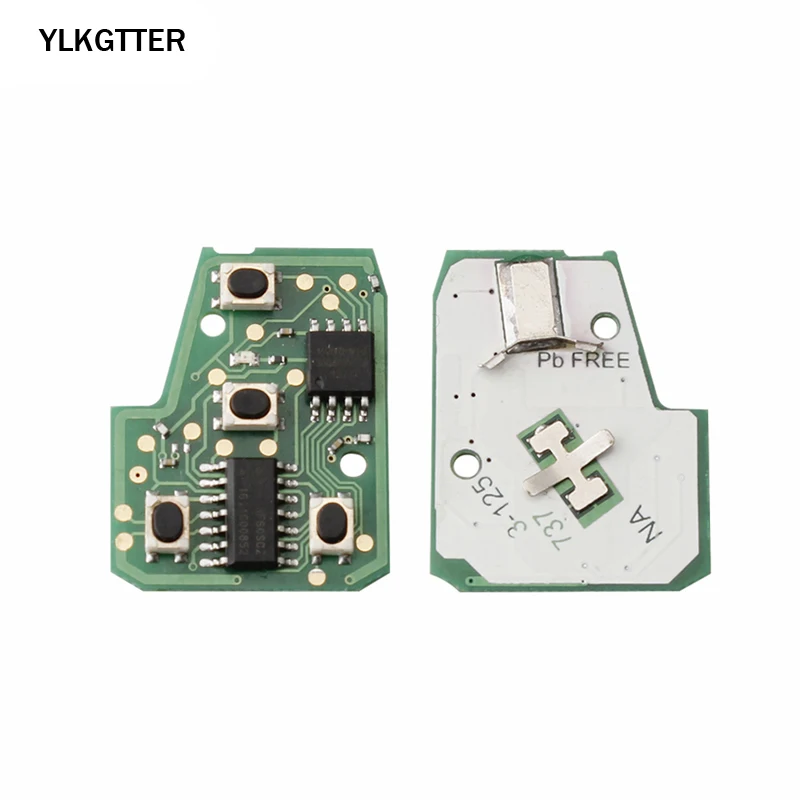 YLKGTTER 4 кнопки дистанционного ключа автомобиля для Toyota Prius C 2012-2016 Camry 2012-2014 ключ с