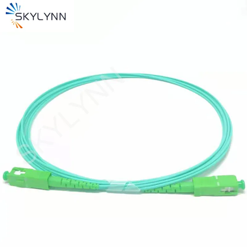 

Jerretiere 50PCS 3.5 Meter SC/APC SX Core 1.6mm Single Mode G652D/G657A1/G657A2 Aqua LSZH Jacket Fiber Optic Patch Cord