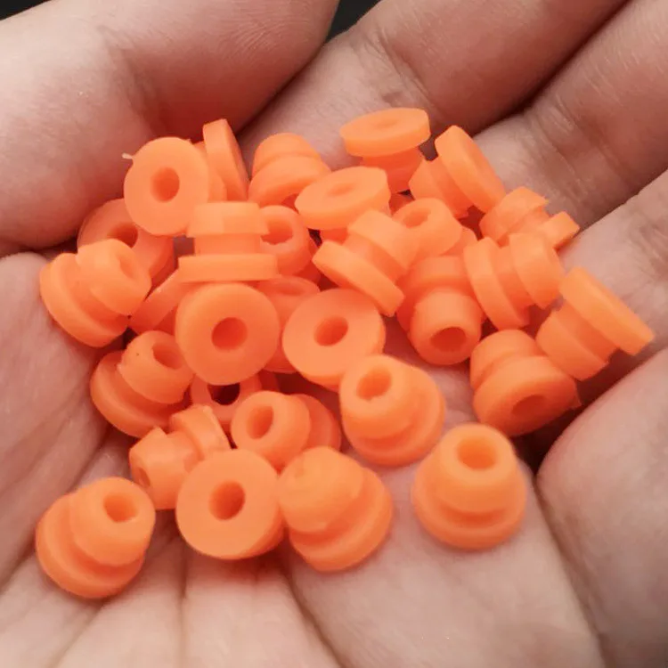100 шт./пакет красочные мягкие резиновые прокладки соски для тату машинки иглы