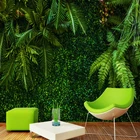Пользовательские 3D обои тропический лес зеленые листья фрески Ресторан Кафе Гостиная ТВ домашний декор фоновая роспись настенные фрески