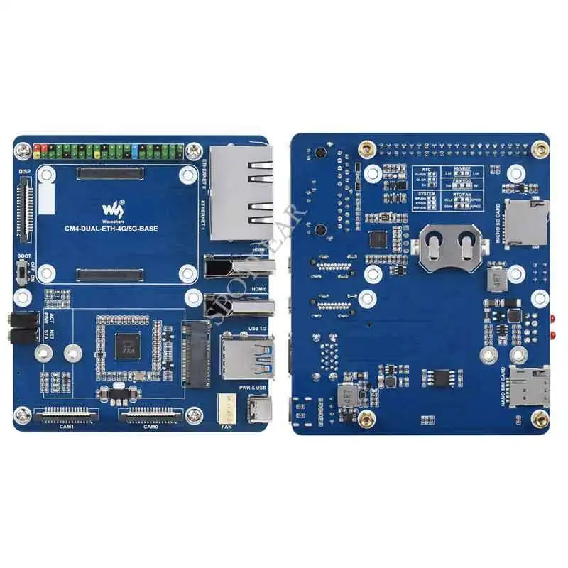 

Компьютер Raspberry Pi CM4, модуль 4 CM4, два Gigabit Ethernet, Стандартная плата 4G, USB 3,0