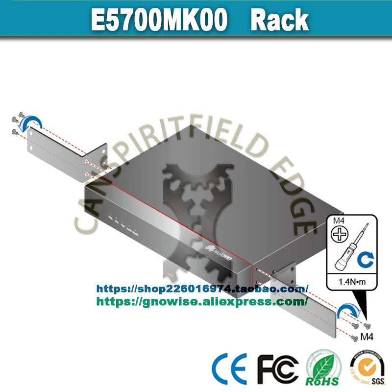 

NEW 19" Rack Mount Kit S/N: 21240477 Model: E5700MK00 for Huawei AirEngine 9700S-S