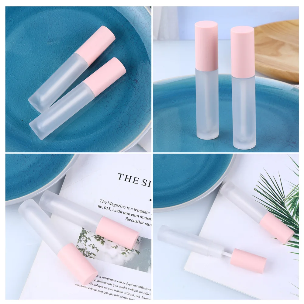 

10pcs in 1 Set Lipstick Lip Tube Empty Subpackaging Bottle with Lid Lipstick Tube(Cover)