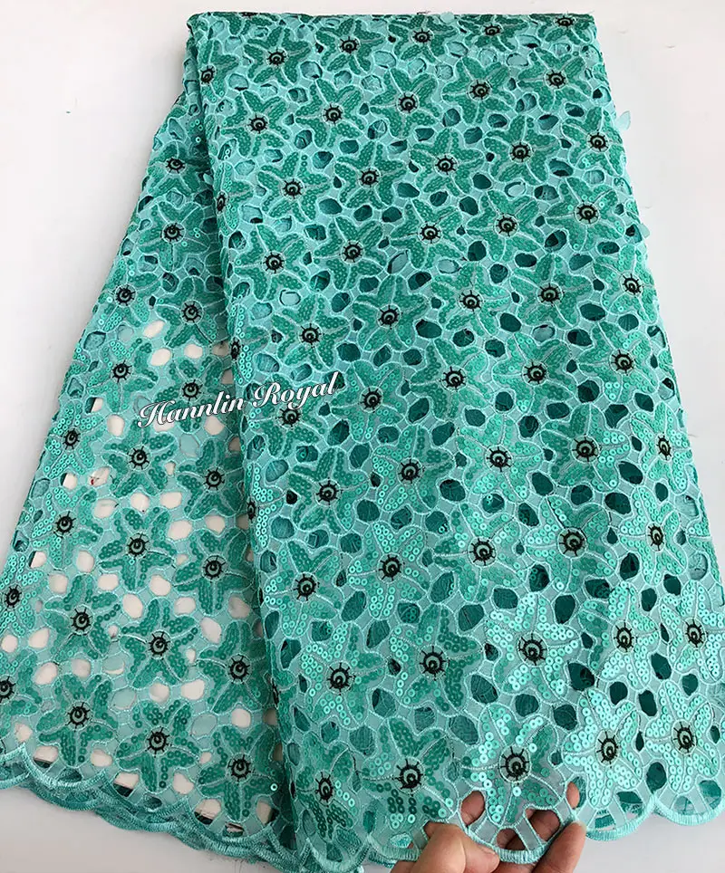 5 ярдов блестящая ручная работа органза кружево красивая африканская швейная