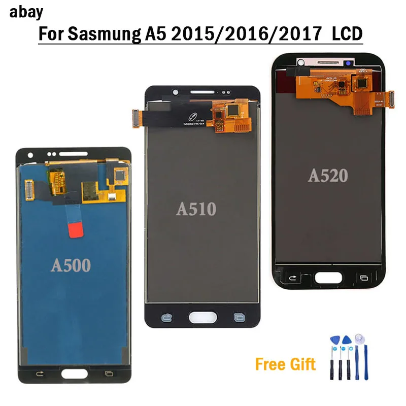 ЖК дисплей с сенсорным экраном и дигитайзером в сборе для Samsung Galaxy A520 A520F SM A5 2017 2015
