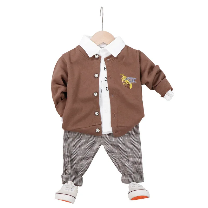 Комплект одежды для маленьких мальчиков новый костюм с героями мультфильмов